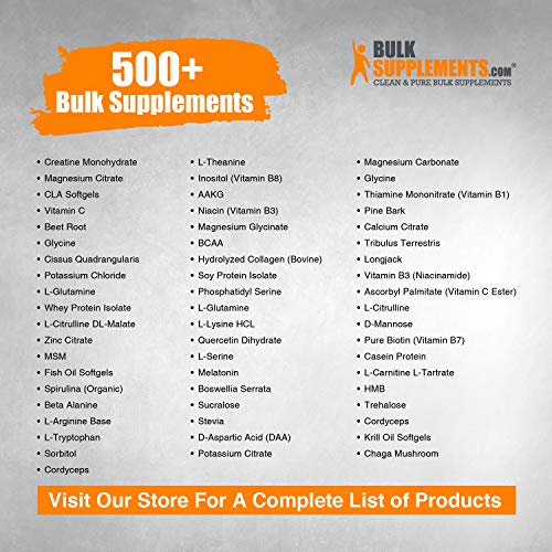 BULKSUPPLEMENTS.COM Creatine Monohydrate Powder – 5g of Micronized Creatine Monohydrate Powder per Serving, Pre Workout…