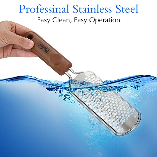 Professional Pedicure Foot File, Colossal Stainless Steel Detachable Foot Scrubber, Hard Skin Removers Pedicure Rasp for…