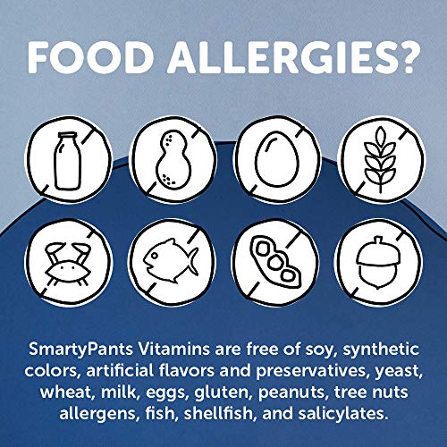 SmartyPants Organic Mens Multivitamins, Daily Gummy Vitamins: Probiotics, Vitamins C, D3, B12, Zinc & Omega 3 for Immune…