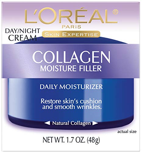 Dermatologist-tested L’Oreal Paris Collagen Moisture Filler Anti Aging Night Face Cream, 1.7 oz.
