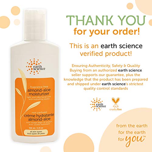 EARTH SCIENCE – Fragrance-Free Almond-Aloe Moisturizer (3 Pack, 5 fl. oz.)