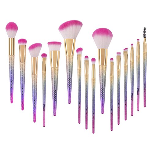 Docolor Makeup Brushes 16Pcs Fantasy Makeup Brushes Set Professional Make Up Brush Foundation Blending Blush Concealer…