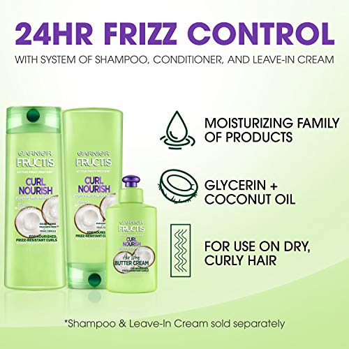 Garnier Hair Care Fructis Triple Nutrition Curl Nourish Conditioner, 12 Flu