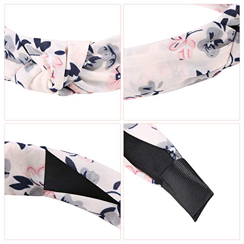 Kisslife 12 Pack Wide Headbands Knot Turban Headband Hair Band Elastic Plain Fashion Hair Accessories for Women and…