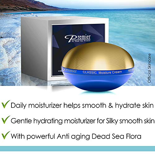 Premier Dead Sea Moisture Cream for sensitive to normal skin anti aging face moisturizer silky firming cream to smooth…