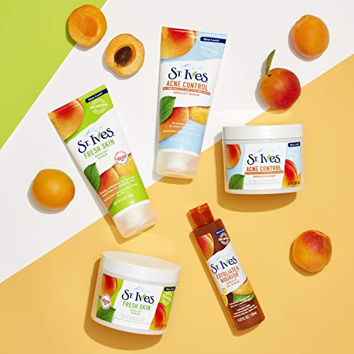 St. Ives Acne Control Face Scrub Deeply Exfoliates and Prevents Acne for Smooth, Glowing Skin Apricot Made with Oil-Free…