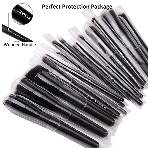DZHJKIO Makeup Brushes, 15Pcs Makeup Brush Set Premium Synthetic Kabuki Brush Cosmetics Foundation Concealers Powder…