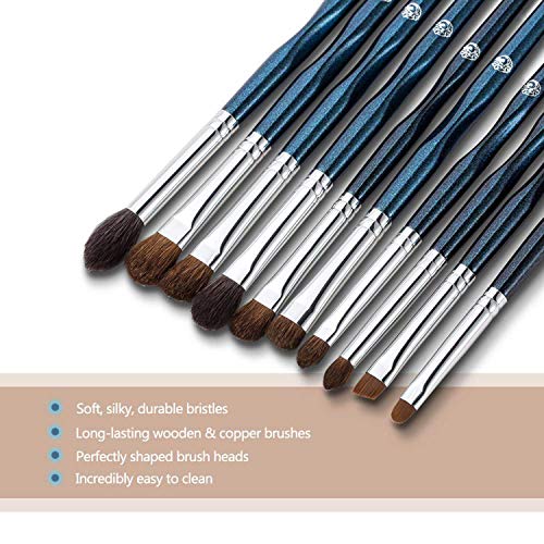 ENERGY Eye Makeup Brush Set Professional Eyeshadow Brush Set 10pcs Make Up Brush Kit for Eye Shader,Eyeliner,Eye…