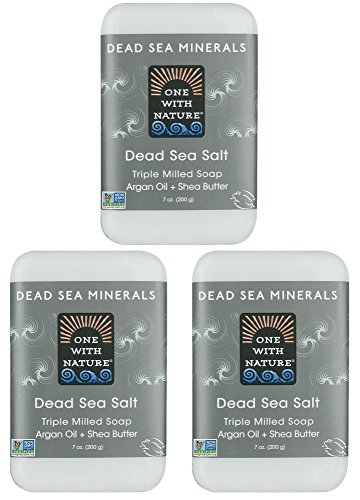 DEAD SEA MINERAL SALT 7 oz SOAP 3 PK in BRANDED BOX. Dead Sea Salt contains Magnesium, Sulfur & 21 essential minerals…