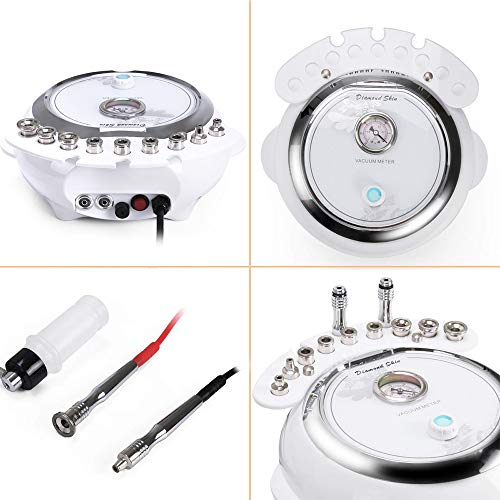 3 in 1 Diamond Microdermabrasion Machine, TopDirect Facial Skin Care Salon Equipment w/Vacuum & Spray (Strong Suction…