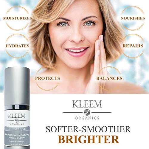 Vitamin C Serum with Hyaluronic Acid for Face and Eye – Best Anti Aging Anti Wrinkle Facial Serum with Natural…