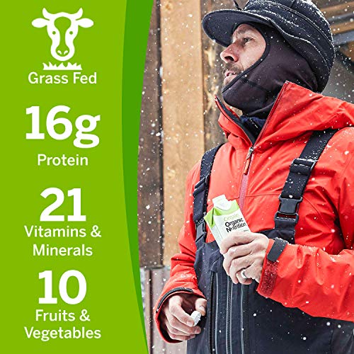 Orgain Organic Nutritional Shake, Creamy Chocolate Fudge – Meal Replacement, 16g Grass Fed Whey Protein, 20 Vitamins…