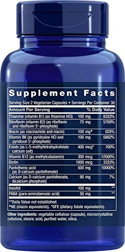 Life Extension BioActive Complete B Complex – Complete Formula for Vitamin B Benefits – Boosts Energy Production…