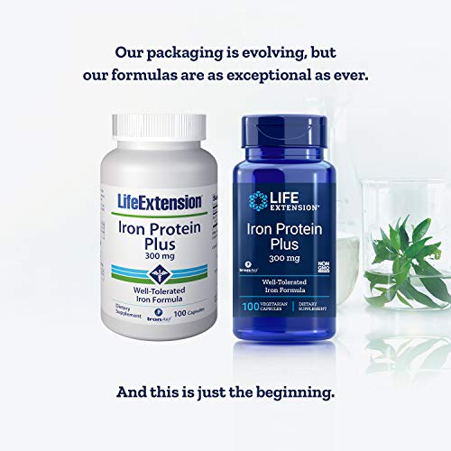 Life Extension Iron Protein Plus – Highly Absorbable Form of Irons Supplement for Red Blood Cell & Protein Production…
