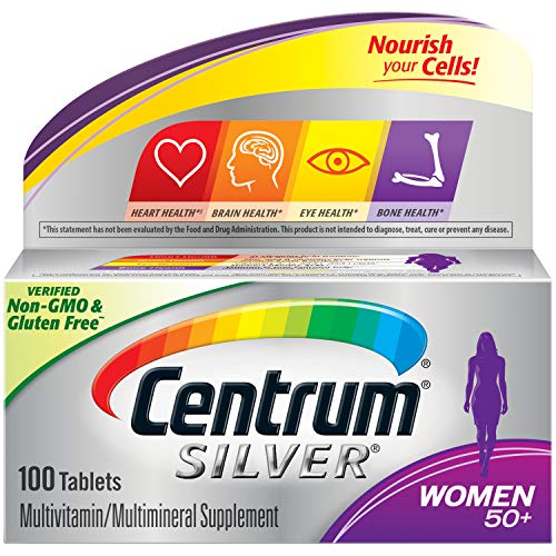 Centrum Silver Women’s Multivitamin for Women 50 Plus, Multivitamin/Multimineral Supplement with Vitamin D3, B Vitamins…