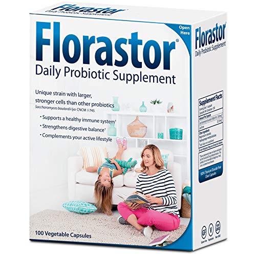 Florastor Daily Probiotic Supplement for Women and Men, Proven to Support Digestive Health, Saccharomyces Boulardii CNCM…
