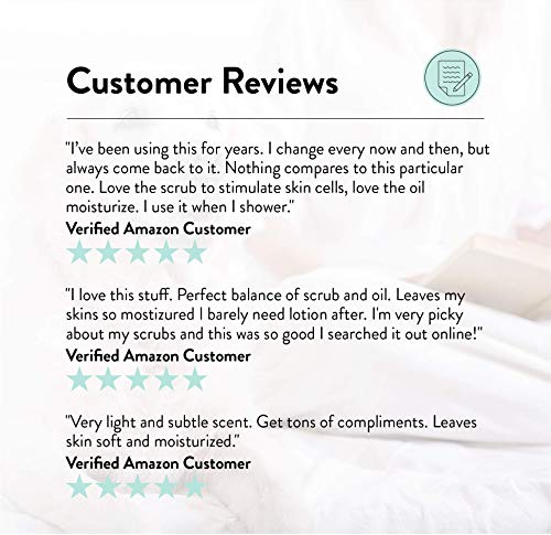 JR Watkins Sugar and Shea Natural Exfoliating Body Scrub, Lavender, Nourishing Exfoliator Scrub for Women and Men, USA…
