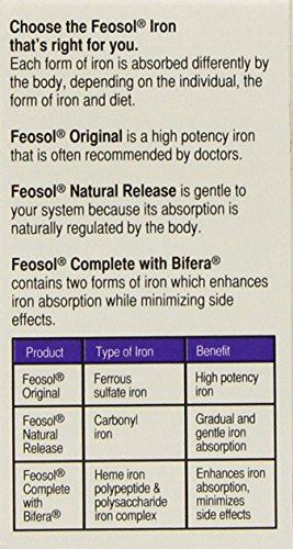 Feosol Complete with Bifera,30 Count (Pack of 2)