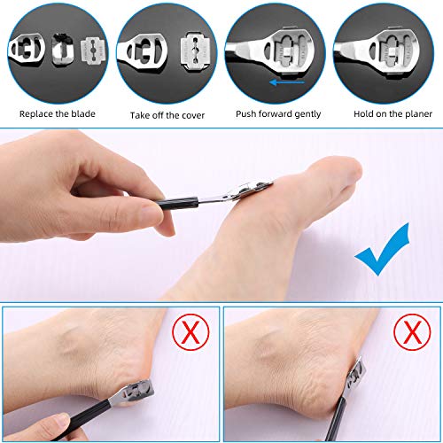 Pedicure Kit 15 in 1, Glynee Pedicure Set Foot File Callus Remover Hard,Cracked, Dead Skin Foot Skin Care Tool…