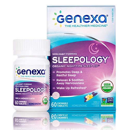 Genexa Sleepology® Nighttime Sleep Aid – 60 Tablets – Nighttime Sleep Aid to Help You Fall Asleep, Wake Up Refreshed…