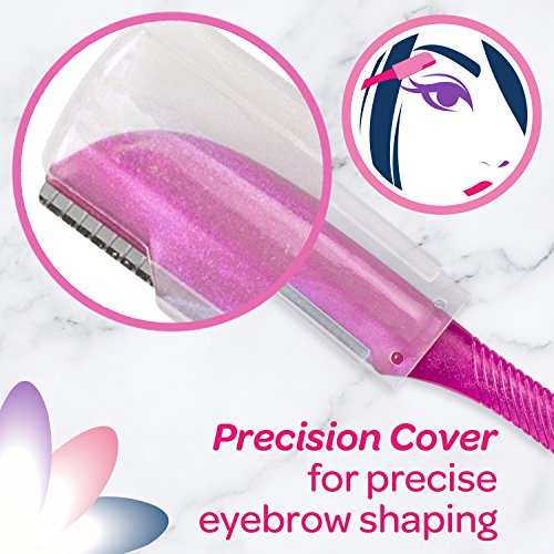 Schick Hydro Silk Touch-Up Dermaplaning Tool, 3 Count | Eyebrow Razor, Face Razors for Women, Face Shaver, Dermaplane