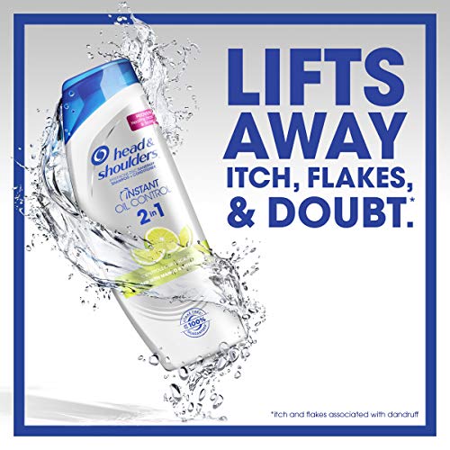 Head and Shoulders Instant Oil Control Anti-Dandruff 2in1 Shampoo & Conditioner, 12.8 fl oz