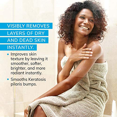 MicrodermaMitt Deep Exfoliating Mitt Body Scrub –Dead Skin Remover Reveals Visibly Smoother Skin, Improves Uneven Skin…