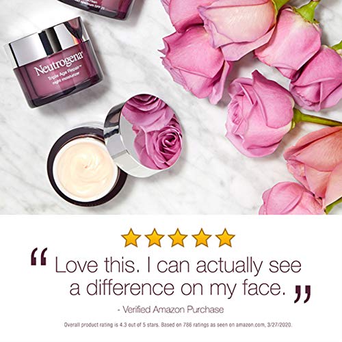 Neutrogena Triple Age Repair Anti-Aging Night Cream with Vitamin C; Fights Wrinkles & Even Tone, Dark Spot Remover…