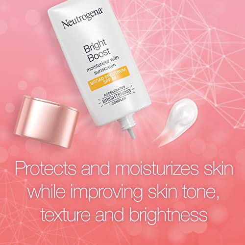 Neutrogena Bright Boost Facial Moisturizer with Broad Spectrum UVA/UVB SPF 30 Sunscreen, Brightening Oil-Free Face…