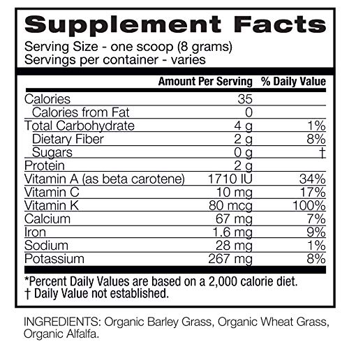 Amazing Grass Greens Trio: Greens Powder with Wheatgrass, Alfalfa, & Barley Grass, Rich Source of Chlorophyll, 30…