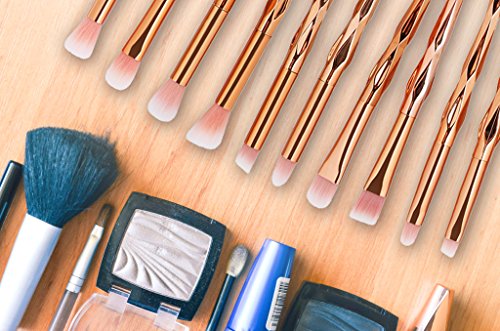 Eye Brush Set, 20 pcs Unicorn Eyeshadow Eyeliner Blending Crease Kit Makeup Brushes Make Up Foundation Eyebrow Eyeliner…