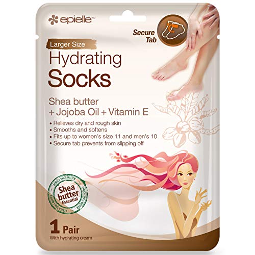 Epielle Hydrating & Moisturizing Gloves & Socks Masks Combo 12pk for Hand and Foot – Dry Hand, Dry Cracked Heel