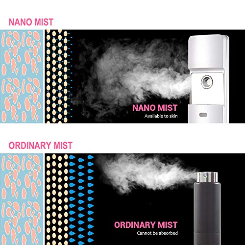 Nano Mister Facial Spray Face Mist Nanomister for Eyelash Extensions Portable Facial Steamer Face Humidifier Flight…