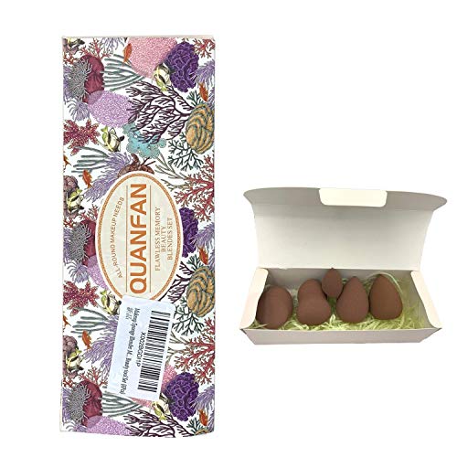 jedaisy Makeup Sponge Blender Multi-Shape Blending Brown Cosmetics Tool Flawless Facial Powder Puff Beauty Tool Set…