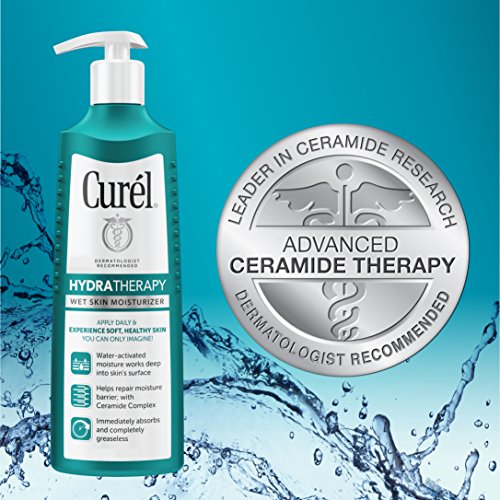 Curél Hydra Therapy In Shower Lotion, Wet Skin Moisturizer for Dry or Extra-dry Skin, with Advanced Ceramide Complex…