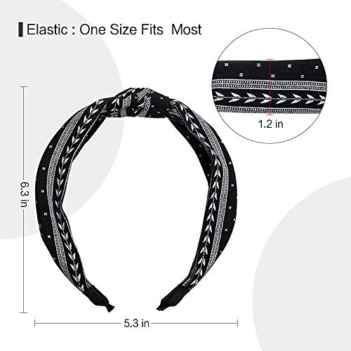 Ebow Yoga Sports Headband Women’s Fashion Elastic Athletic Hairband Sweatband Lightweight Working Out Bandanas Headbands…