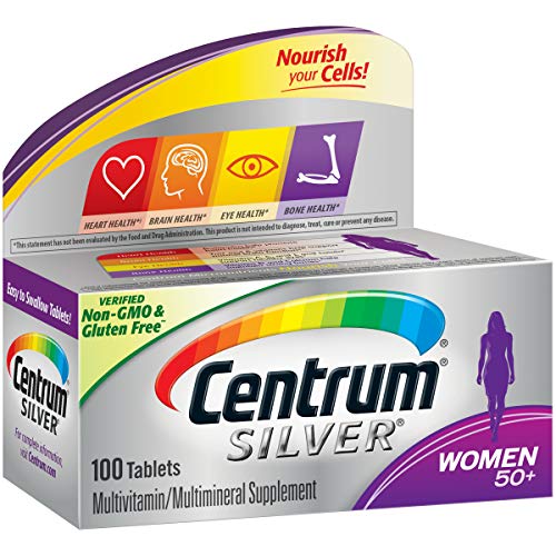Centrum Silver Women’s Multivitamin for Women 50 Plus, Multivitamin/Multimineral Supplement with Vitamin D3, B Vitamins…