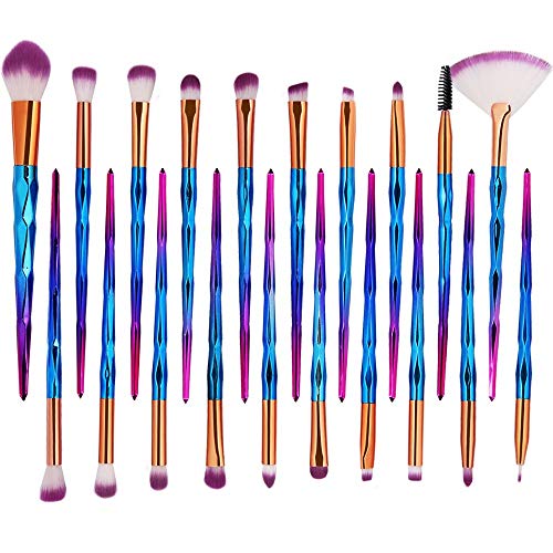 20pcs Cosmetic Makeup Brushes Sets Beauty Tool Kit, Eye Shadow Foundation Power Eyeliner Eyelashes Lip Make Up Brushes…