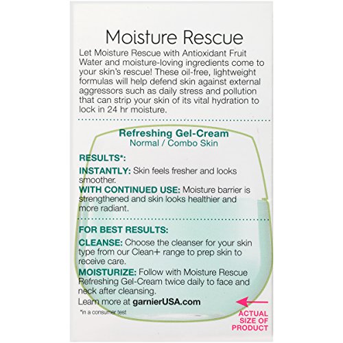 Garnier SkinActive Moisture Rescue Face Moisturizer, Normal/Combo, 1.7 oz.