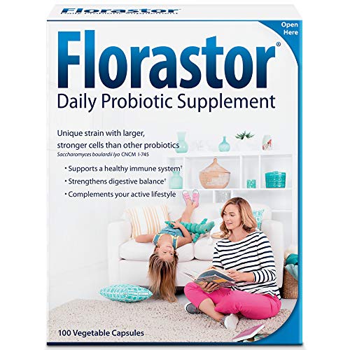 Florastor Daily Probiotic Supplement for Women and Men, Proven to Support Digestive Health, Saccharomyces Boulardii CNCM…