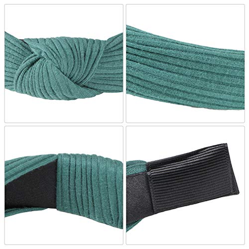 Kisslife 10 Pack Wide Headbands Knot Turban Headband Hair Band Elastic Plain Fashion Hair Accessories for Women and…