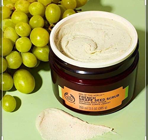 The Body Shop Spa of The World French Grape Seed Body Scrub, 13.5 Ounce