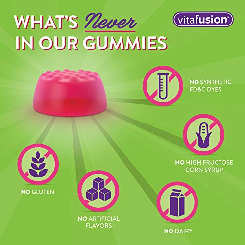 vitafusion Chewable Calcium Gummy Vitamins for Bone and Teeth Support, Fruit and Cream Flavored, America’s Number 1…