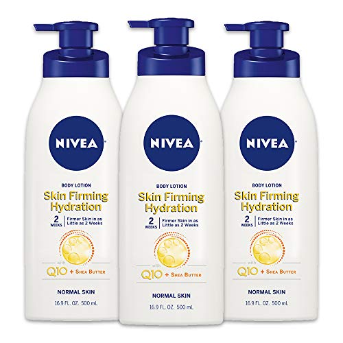 NIVEA Skin Firming Body Lotion with Q10 and Shea Butter, Skin Firming Lotion, Moisturizing Shea Butter Lotion, 16.9 Fl…