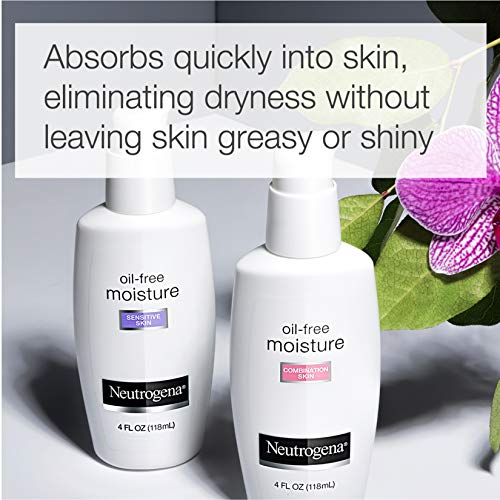 Neutrogena Oil Free Moisture Daily Hydrating Facial Moisturizer & Neck Cream with Glycerin – Fast Absorbing Ultra Gentle…