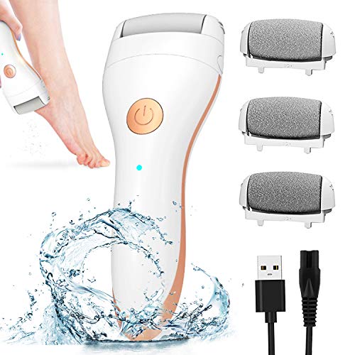 Electric Foot Callus Remover,Portable Electronic Foot File Pedicure Tools, Pedicure Tools with 3 Rollers and USB…