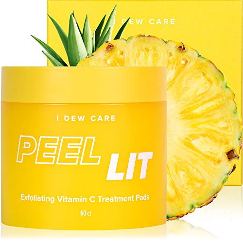 I Dew Care Face Peel Pads – Peel Lit | Citric Acid Vitamin C, Exfoliating, Resurfacing with AHA and PHA, Dual Texture…