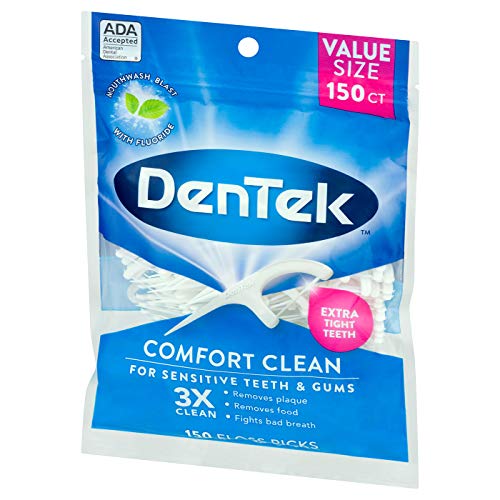 DenTek Comfort Clean Floss Picks, Silky Comfort Floss, 150 Count