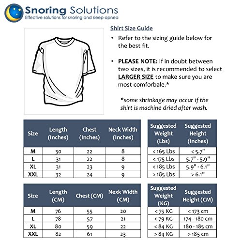 Stop Snoring T-Shirt – Snore Stopper – Most Comfortable Snoring Aid. Health Expert Recommended for Back Snorers…