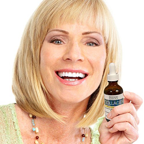 Advanced Clinicals Collagen Face Serum Skin Care Anti Aging Moisturizer For Skin Tightening, Brightening & Hydrating…